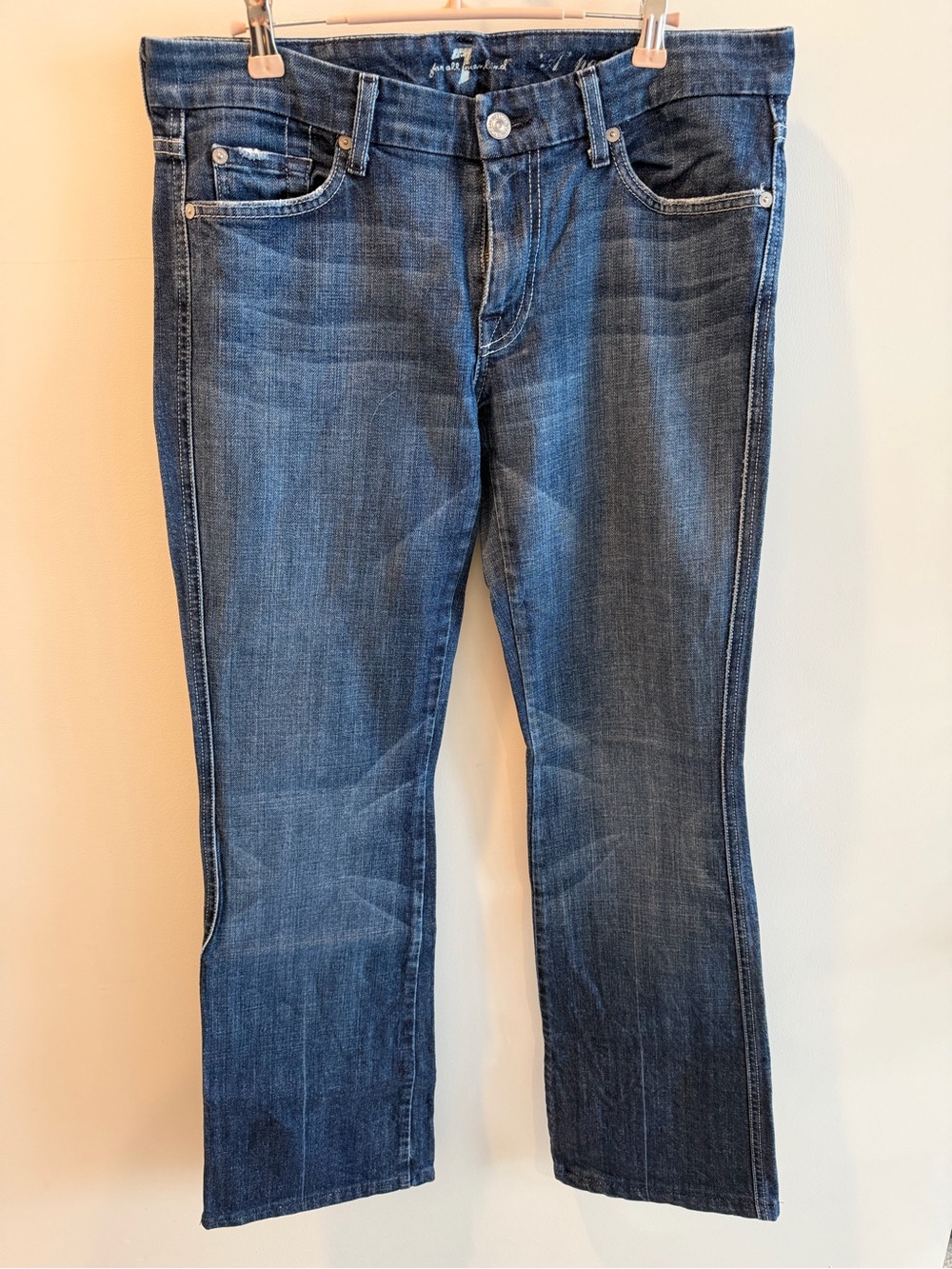 7 for All Mankind ‘A-Pocket’ Low-Rise Jeans Size 31